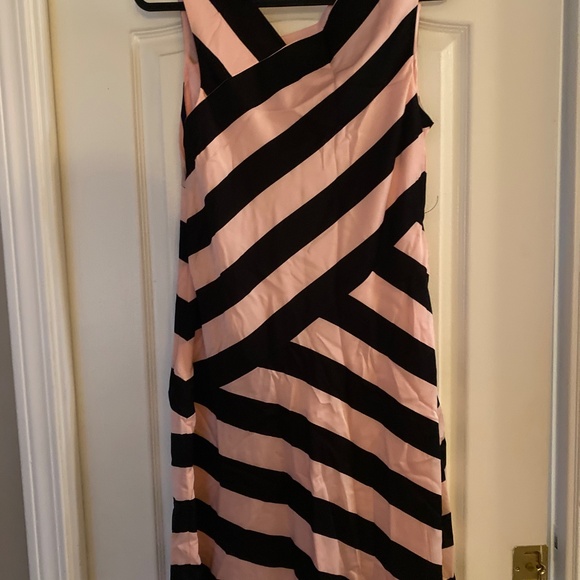 St. John pink and black striped dress - Picture 4 of 4